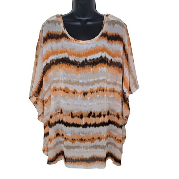 Lane Bryant Nwt Chiffon kimono top size 18/20 - Picture 1 of 5